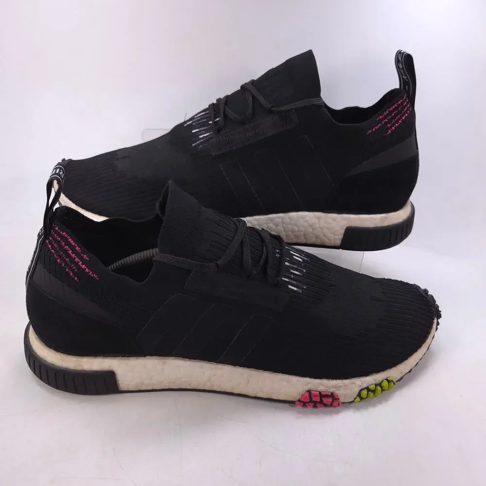 Adidas NMD Racer Primeknit Athletic Running Shoe Mens Size 13 CQ2441 Black White